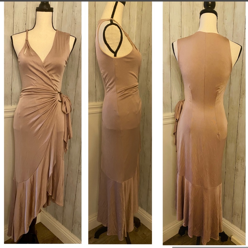 NWOT Anja Flint Silk Wrap Dress